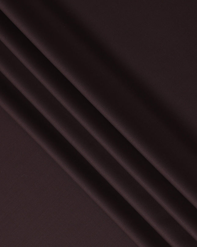 Rich Mahogany Brown Premium Blended Poly Wool Suiting Fabric 150 Cm Width Smooth Finish Durable Breathable Wrinkle Resistant Fabric For Suits Blazers Trousers Formal Wear Made In India-D28859 Regal Fabrics