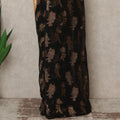 Black Copper Metallic French Chiffon Saree 5.5 Meters Length 110 Cms Width Lightweight Printed Elegant Party Wear Soft Flowy Fabric Premium Quality Without Blouse Piece-D28714 Regal Fabrics