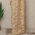 Beige Gold Metallic French Chiffon Saree 5.5 Meters Length 110 Cms Width Lightweight Printed Elegant Party Wear Soft Flowy Fabric Premium Quality Without Blouse Piece-D28713 Regal Fabrics