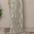 Light Grey Gold Metallic French Chiffon Saree 5.5 Meters Length 110 Cms Width Lightweight Printed Elegant Party Wear Soft Flowy Fabric Premium Quality Without Blouse Piece-D28715 Regal Fabrics