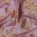 Dusty Rose Silk Chiffon Garbasaar Piece 110cm