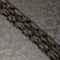 Charcoal black Silk Chiffon Garbasaar Piece 110cm