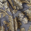 Slate blue Silk Chiffon Garbasaar Piece 110cm