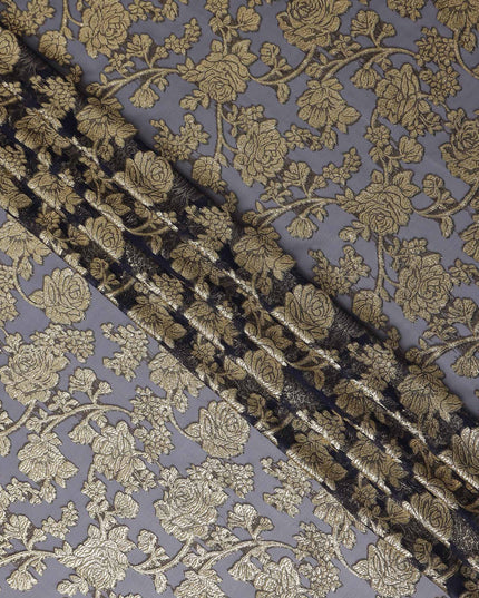 Slate blue Silk Chiffon Garbasaar Piece 110cm