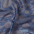 Slate Blue Silk Chiffon Garbasaar Piece 110cm
