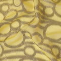 Golden Yellow Silk Chiffon Garbasaar Piece 110cm