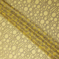 Golden Yellow Silk Chiffon Garbasaar Piece 110cm