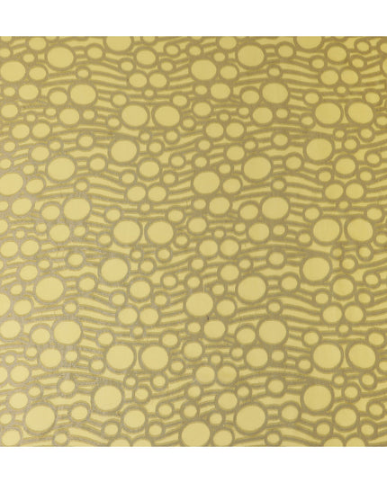 Golden Yellow Silk Chiffon Garbasaar Piece 110cm