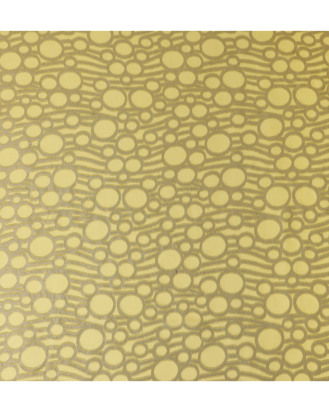 Golden Yellow Silk Chiffon Garbasaar Piece 110cm