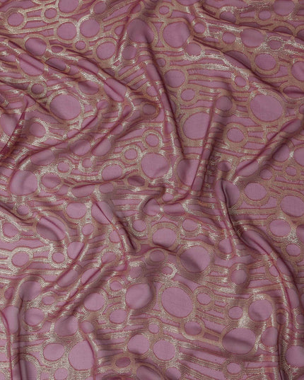 Mauve Pink Silk Chiffon Garbasaar Piece 110cm