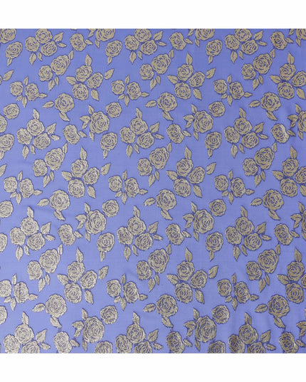 Periwinkle Blue Silk Chiffon Garbasaar Piece 110cm