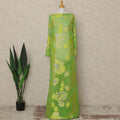 Green Paisley Fransawi Silk Chiffon Dirac Lurex