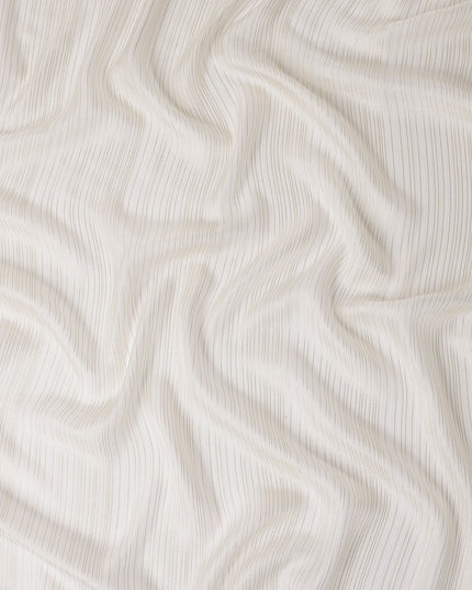 Ivory White Silk Garbasaar Piece 2m | Regal Fabrics