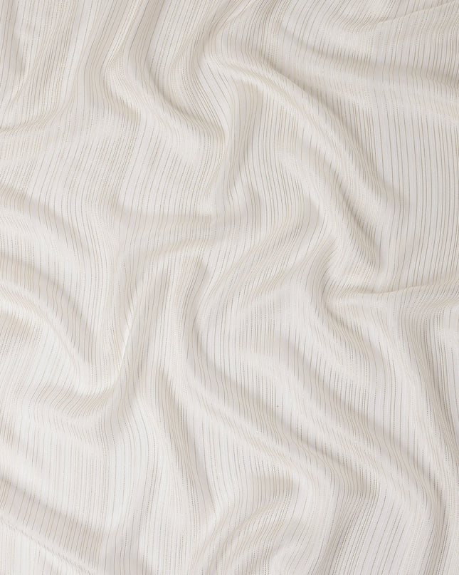 Ivory White Silk Garbasaar Piece 2m | Regal Fabrics