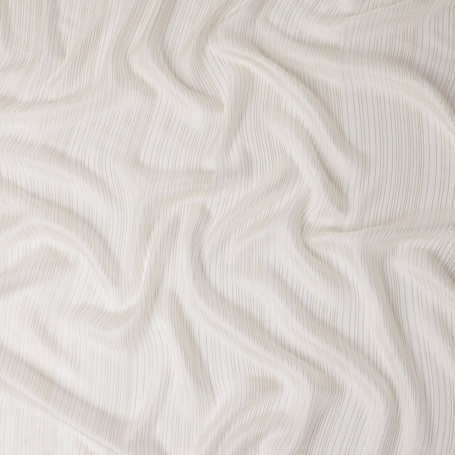 Ivory White Silk Garbasaar Piece 2m | Regal Fabrics