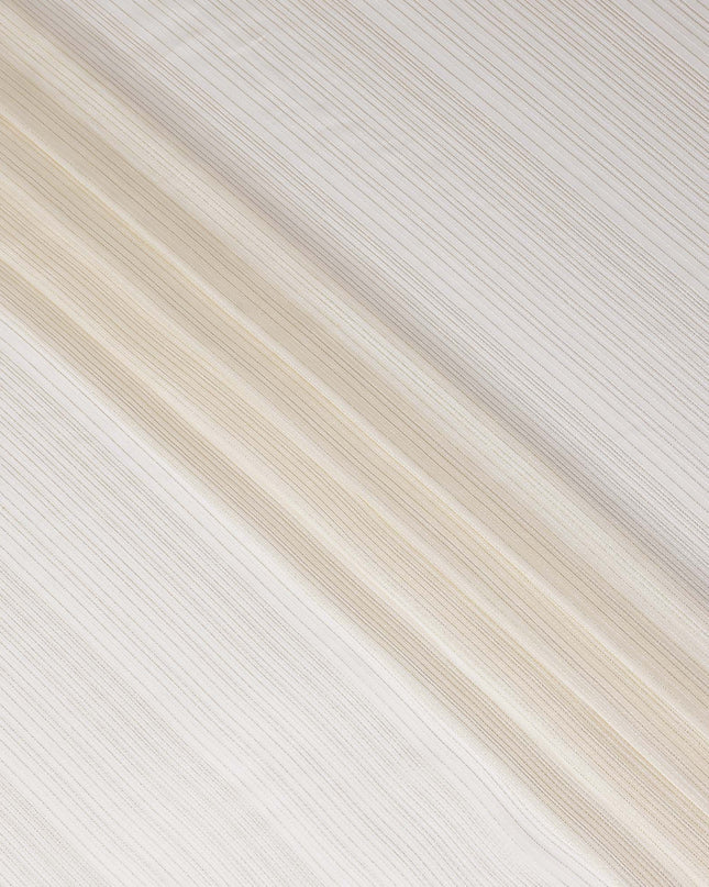 Ivory White Silk Garbasaar Piece 2m | Regal Fabrics