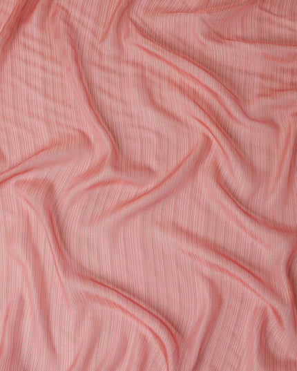 Coral Peach Silk Garbasaar Piece 2m | Regal Fabrics