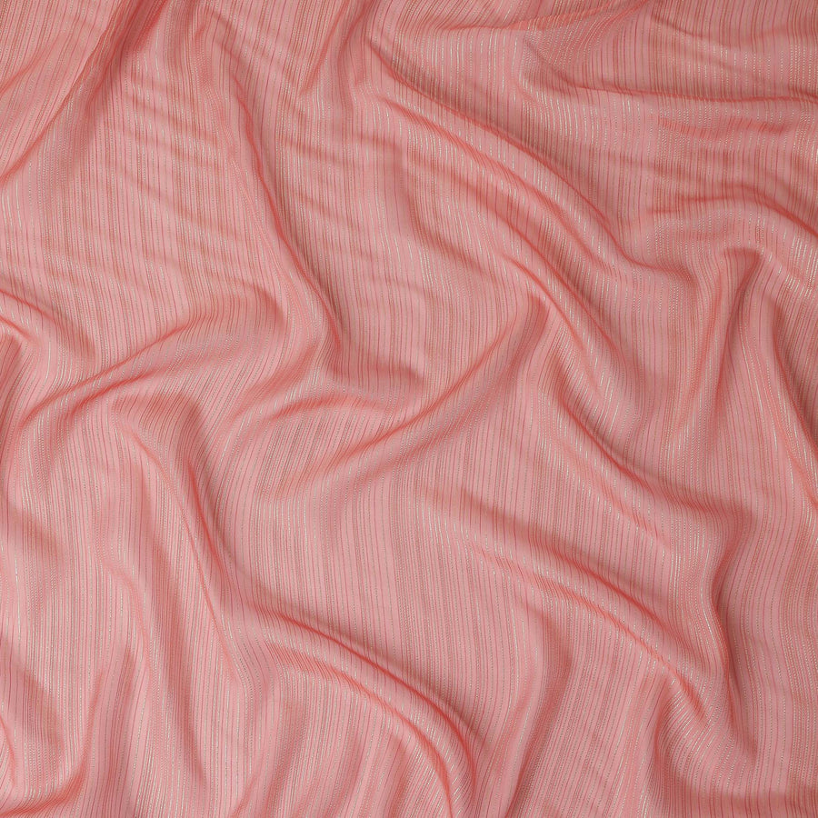 Coral Peach Silk Garbasaar Piece 2m | Regal Fabrics