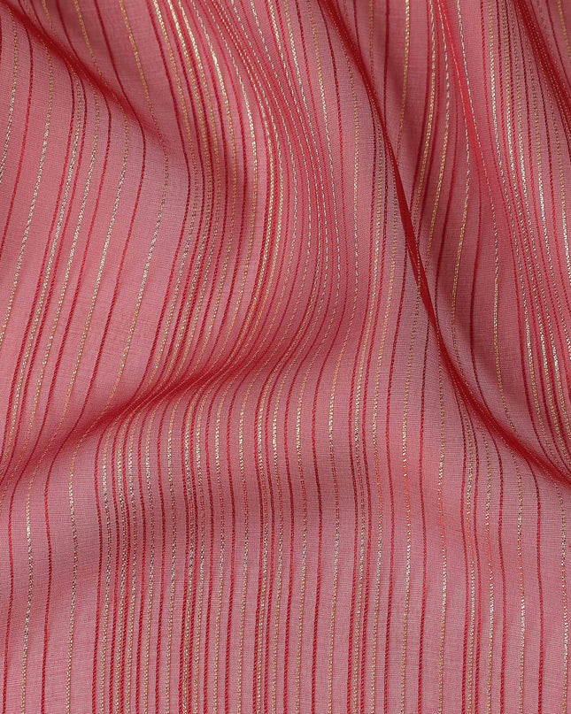 Terracotta Red Silk Garbasaar Piece 2m | Regal Fabrics