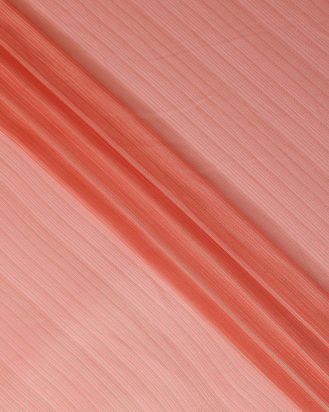 Salmon Peach Silk Garbasaar Piece 2m | Regal Fabrics