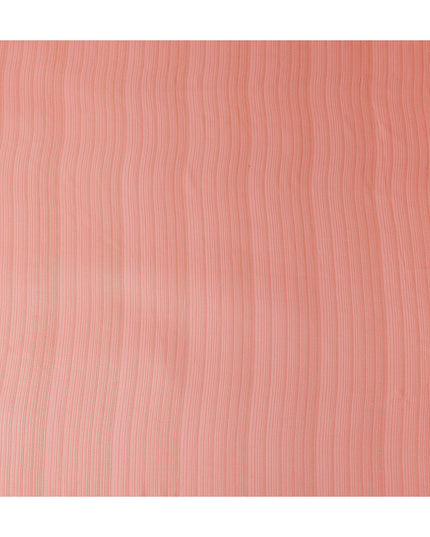 Salmon Peach Silk Garbasaar Piece 2m | Regal Fabrics
