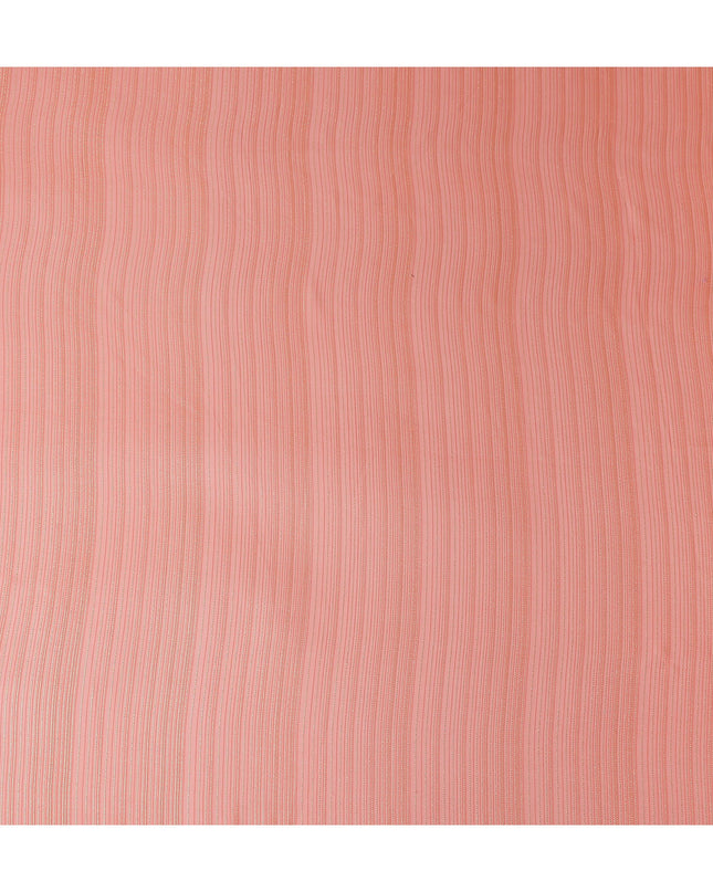 Salmon Peach Silk Garbasaar Piece 2m | Regal Fabrics