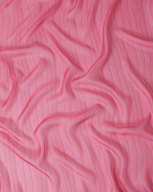 Watermelon Rose Pink Silk Garbasaar Piece 2m | Regal Fabrics