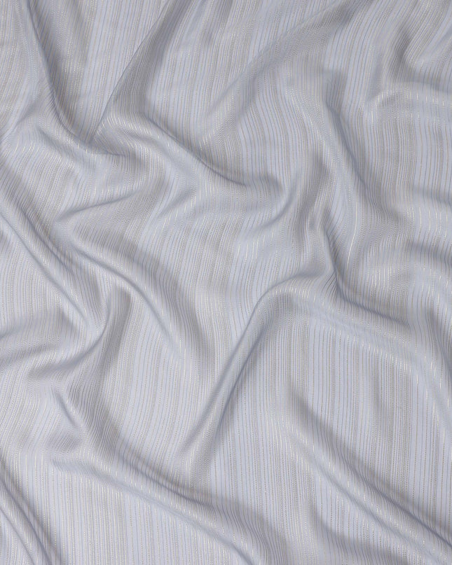Silver Grey Silk Garbasaar Piece 2m | Regal Fabrics