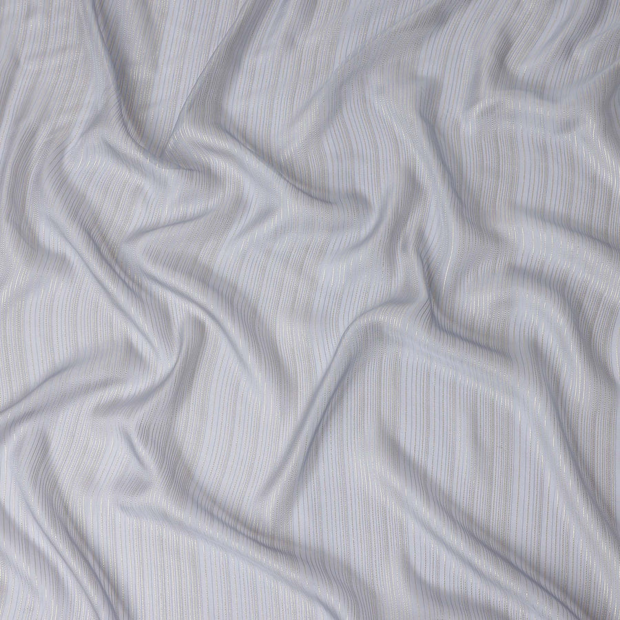 Silver Grey Silk Garbasaar Piece 2m | Regal Fabrics