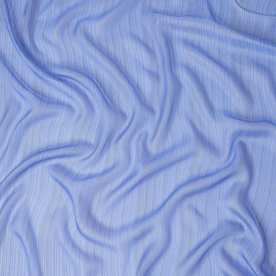 Periwinkle Blue Silk Garbasaar Piece 2m | Regal Fabrics