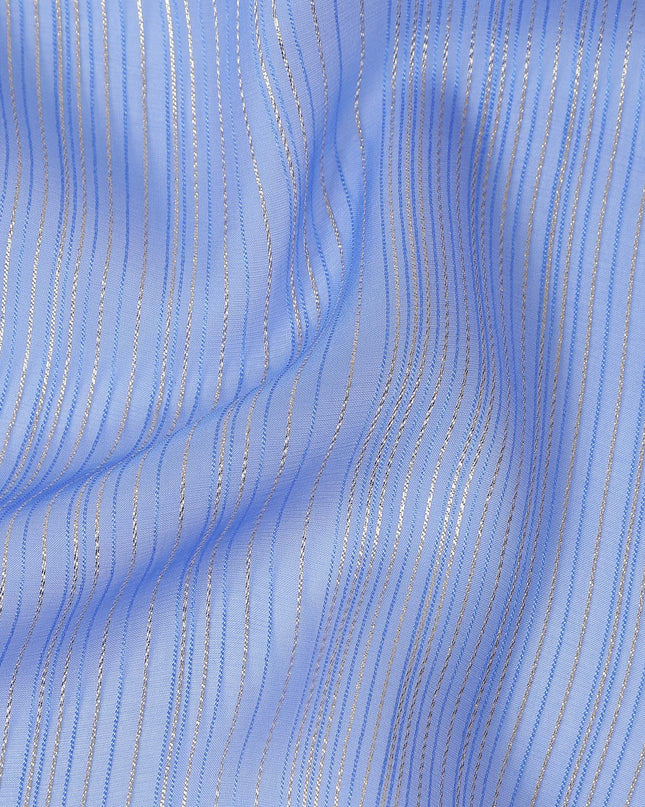 Periwinkle Blue Silk Garbasaar Piece 2m | Regal Fabrics