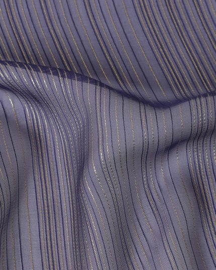 Charcoal Slate Grey Silk Garbasaar Piece 2m | Regal Fabrics