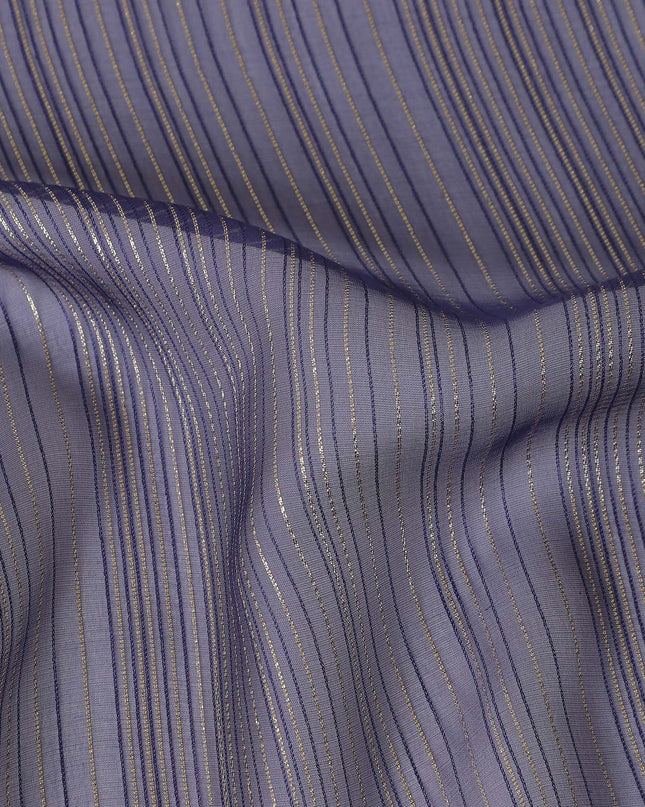 Charcoal Slate Grey Silk Garbasaar Piece 2m | Regal Fabrics