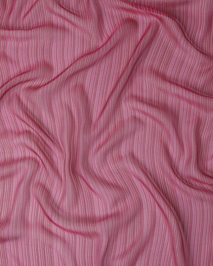 Raspberry Magenta Pink Silk Garbasaar Piece 2m | Regal Fabri