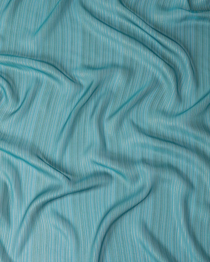 Teal Turquoise Green Silk Garbasaar Piece 2m | Regal Fabrics