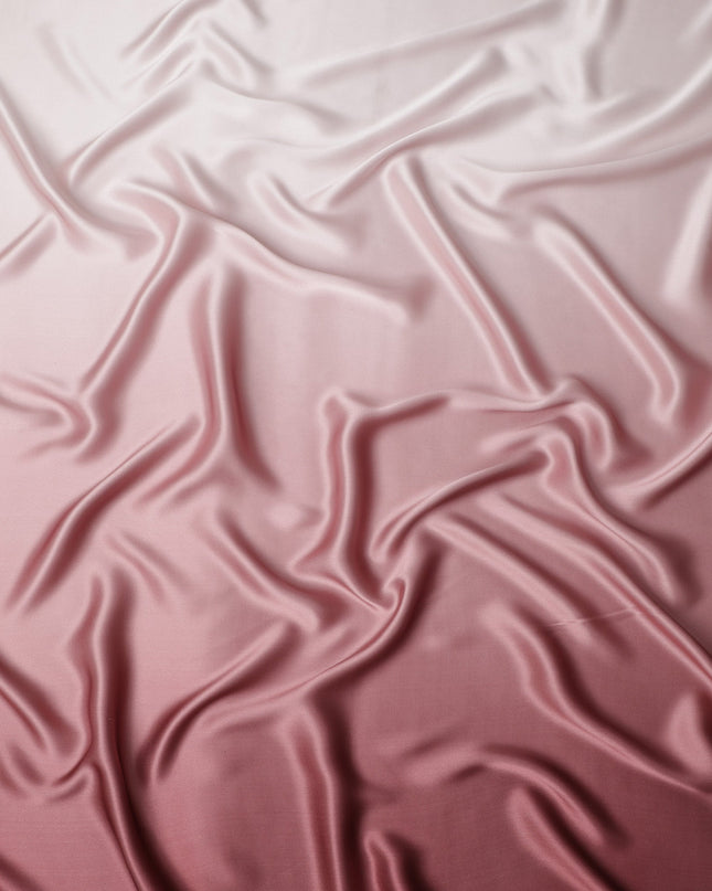 Pink Ombre Silk Satin Fabric 110cm