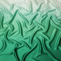Green Ombre Silk Satin Fabric 110cm