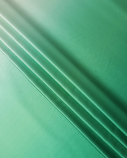 Green Ombre Silk Satin Fabric 110cm