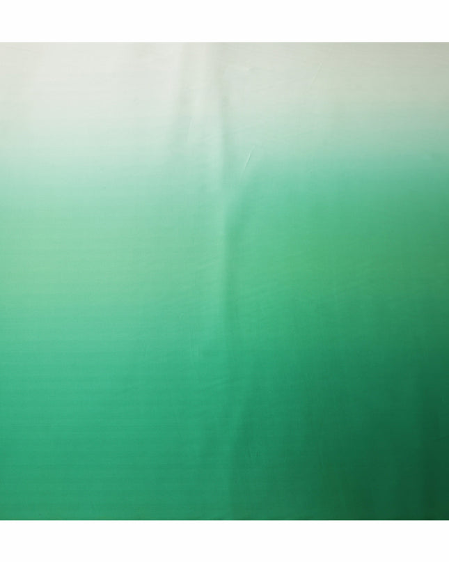 Green Ombre Silk Satin Fabric 110cm