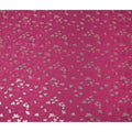 Fuchsia Magenta Pink Floral Jacquard Silk Crepe 140cm