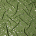 Fern Olive Green Floral Jacquard Silk Crepe 140cm
