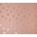 Dusty Rose Pink Leaf Jacquard Silk Crepe 140cm