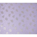 Soft Lavender Purple Leaf Jacquard Silk Crepe 140cm