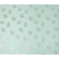 Pale Mint Green Leaf Jacquard Silk Crepe 140cm