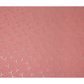 Coral Rose Pink Geometric Jacquard Silk Crepe 140cm