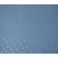 Steel Denim Blue Geometric Jacquard Silk Crepe 140cm