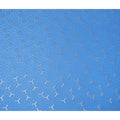 Cornflower Blue Geometric Jacquard Silk Crepe 140cm