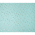 Aqua Turquoise Green Geometric Jacquard Silk Crepe 140cm