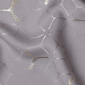 Mauve Grey Purple Geometric Jacquard Silk Crepe 140cm