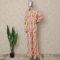 Yellow Pink Floral Co Ord Set Party Wear